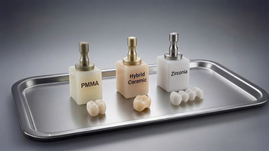 Digital interface showing the optimization of material science and clinical efficiency for Lilivis CAD/CAM restorative workflows