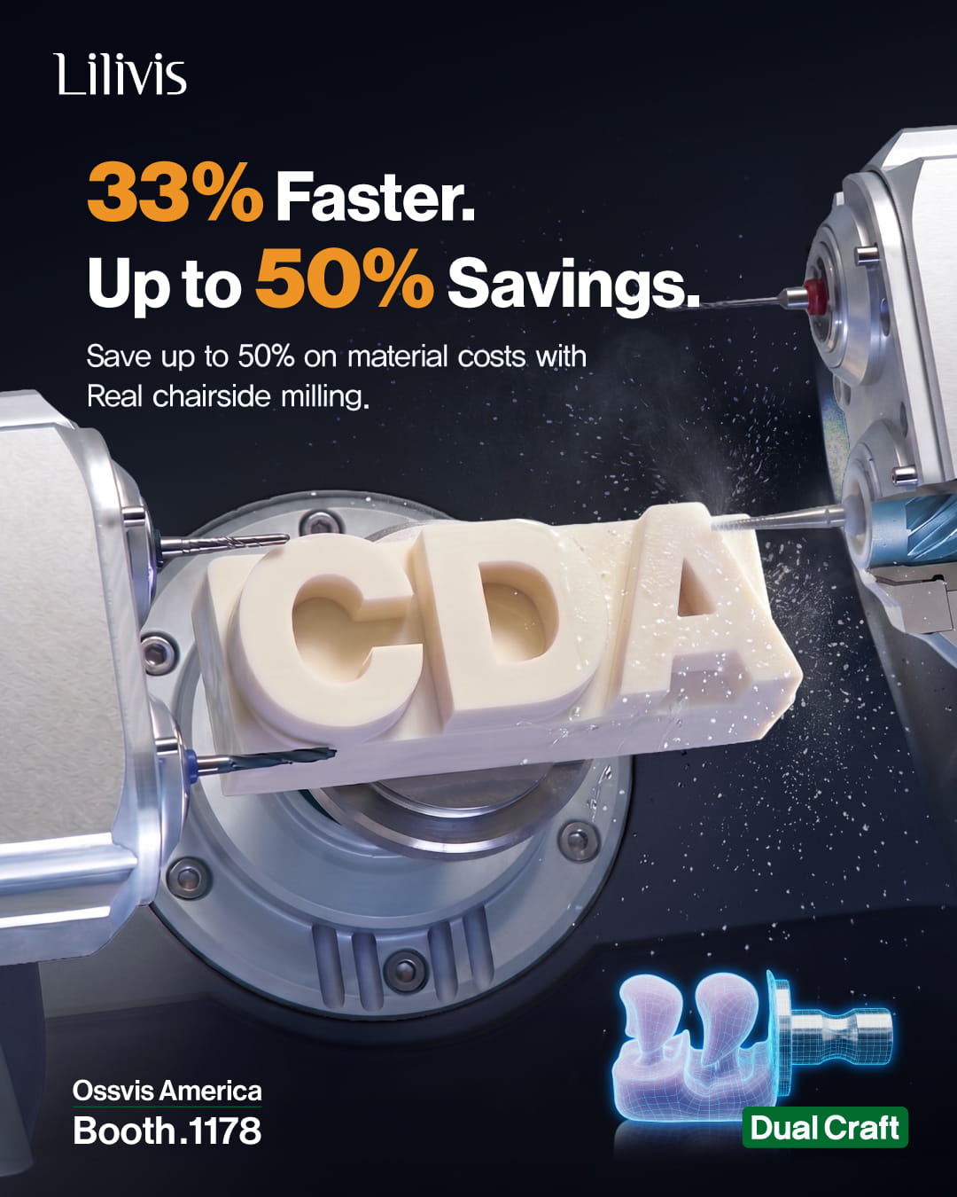 Lilivis high-efficiency one-day prosthetic solutions at CDA Presents 2026